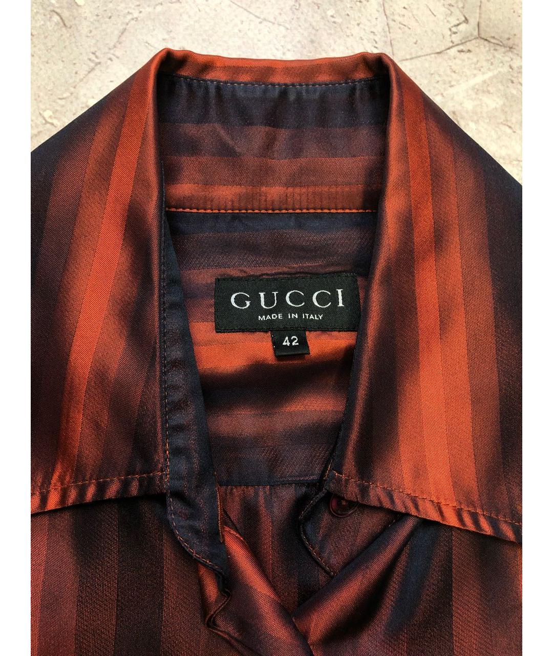 GUCCI Мульти шелковая рубашка, фото 4