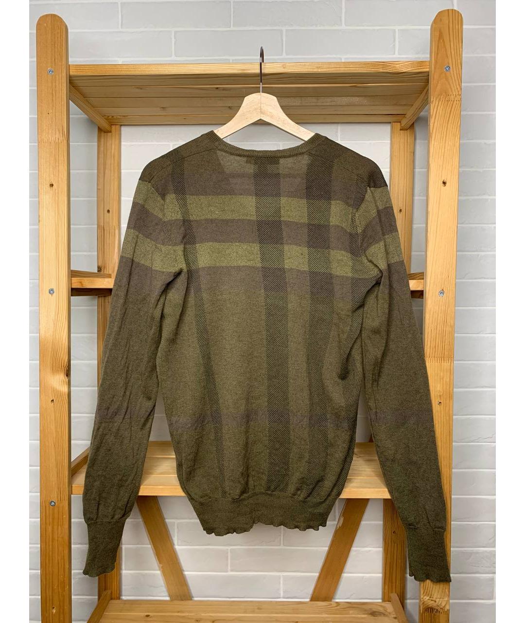 BURBERRY Коричневый шерстяной джемпер / свитер, фото 2