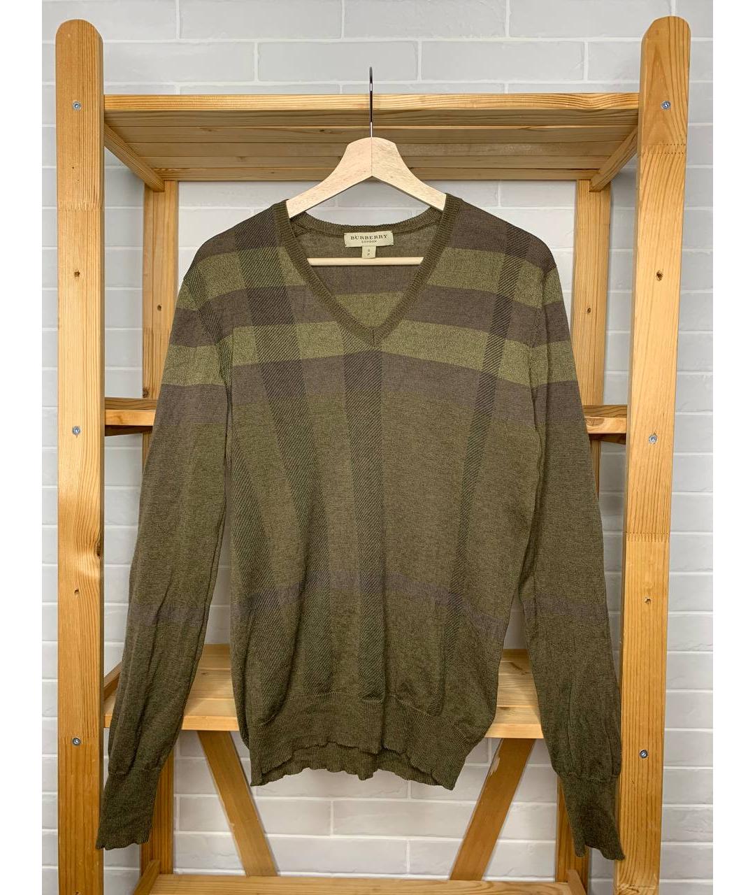 BURBERRY Коричневый шерстяной джемпер / свитер, фото 6
