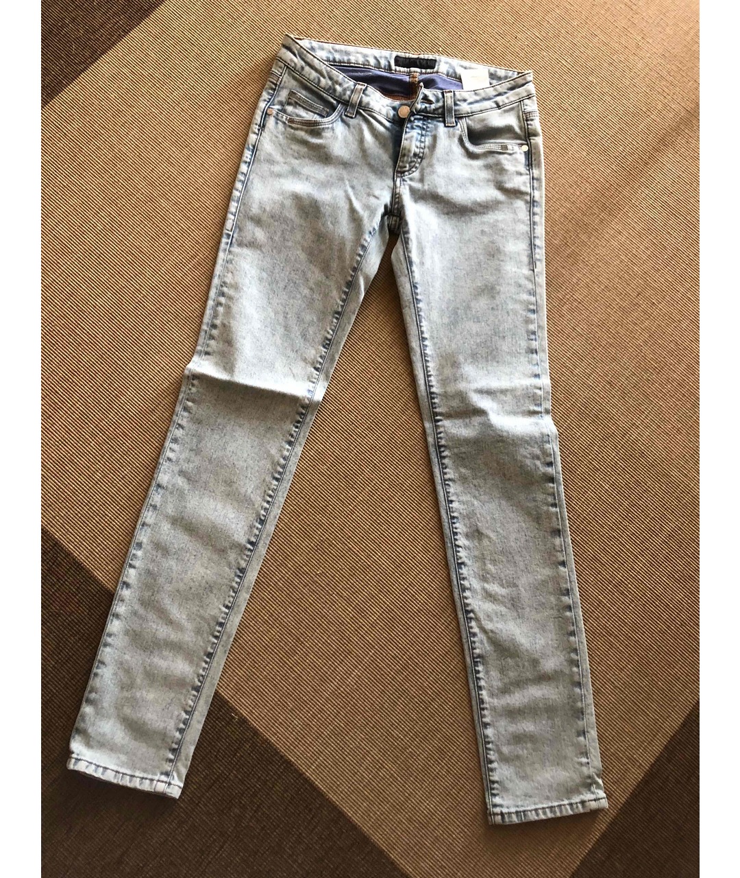 TRUSSARDI Хлопко-полиэстеровые прямые джинсы, фото 4