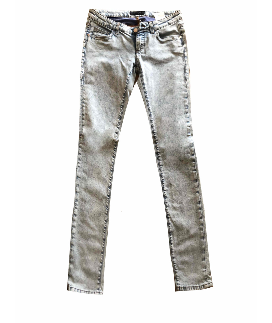 TRUSSARDI Хлопко-полиэстеровые прямые джинсы, фото 1