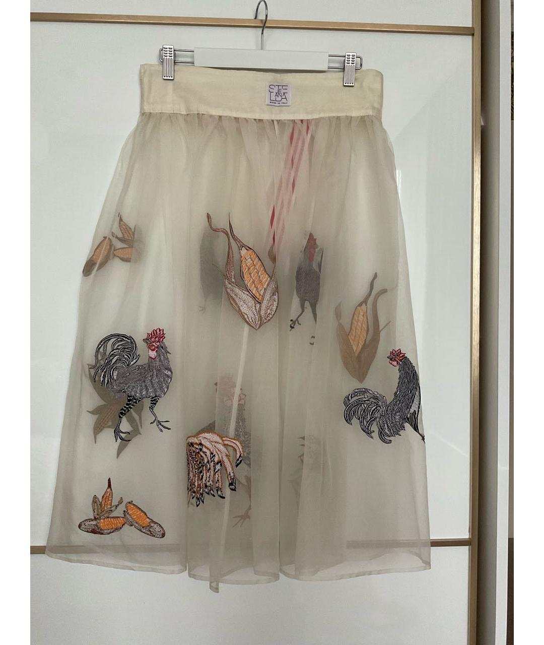 STELLA JEAN Мульти полиамидовая юбка миди, фото 2