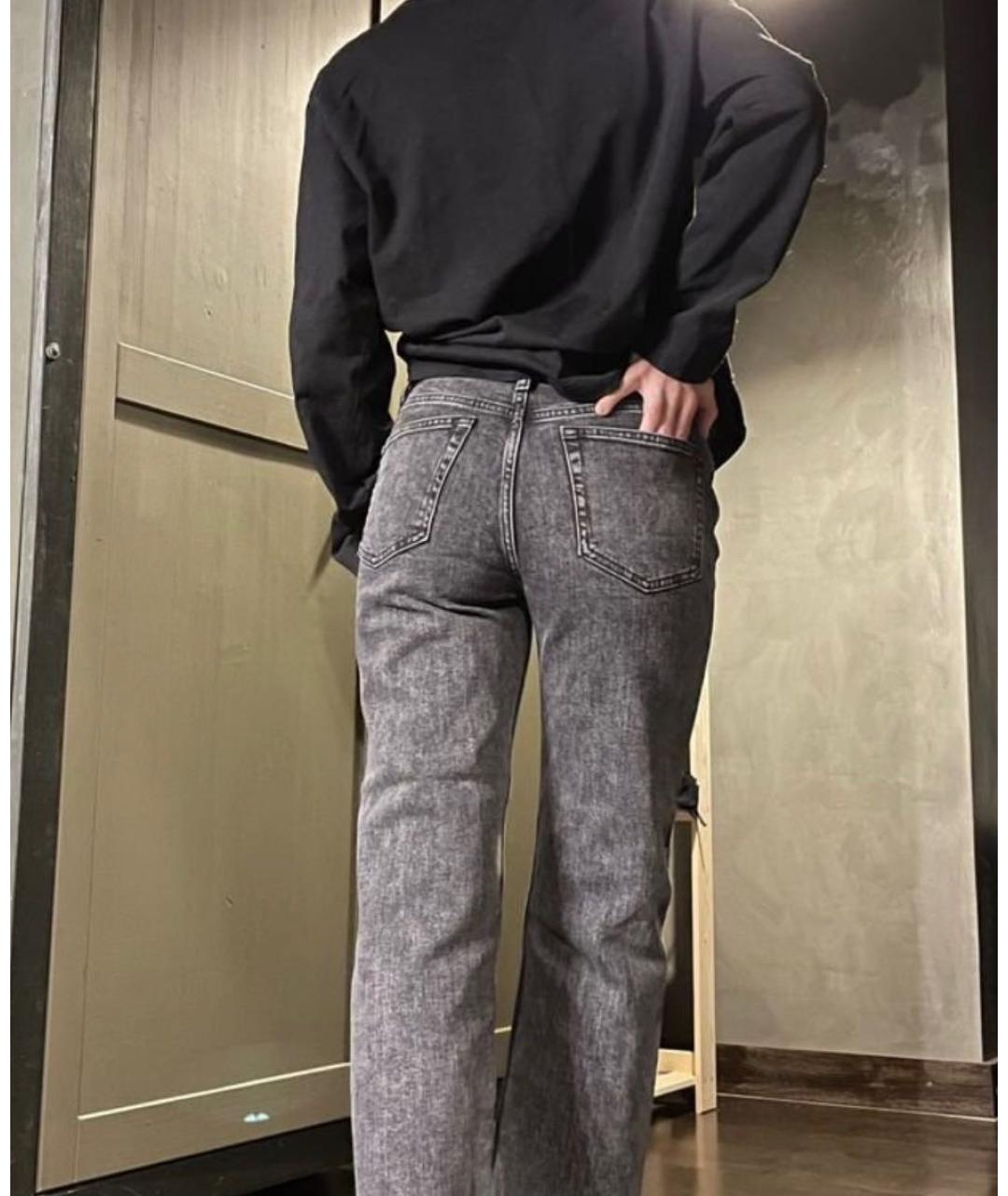 IRO Серые хлопко-эластановые джинсы слим, фото 7