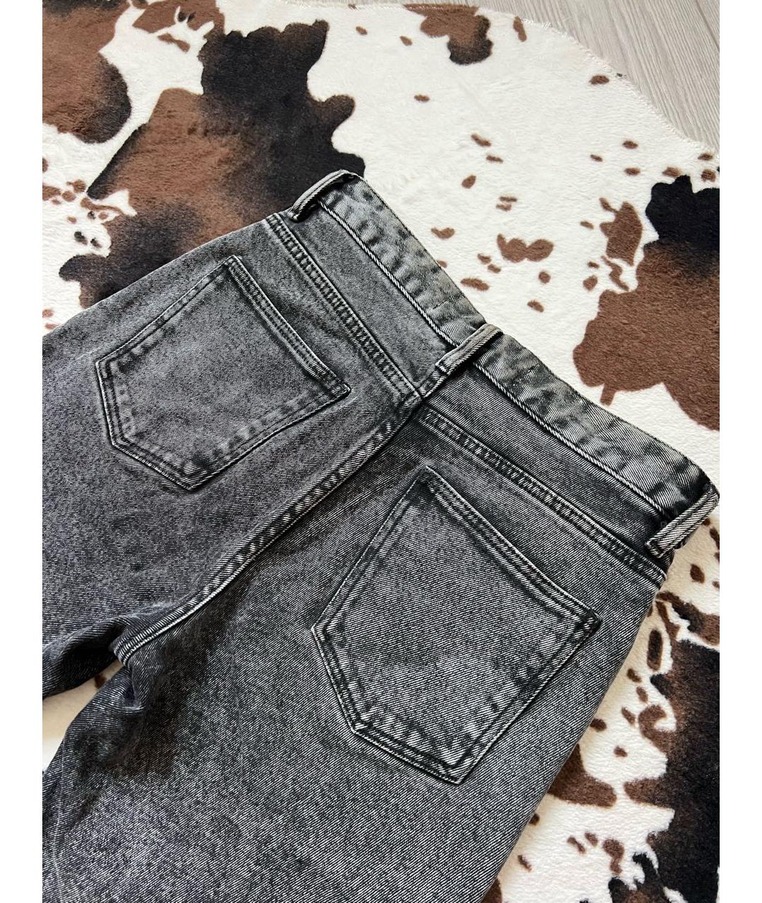 IRO Серые хлопко-эластановые джинсы слим, фото 6