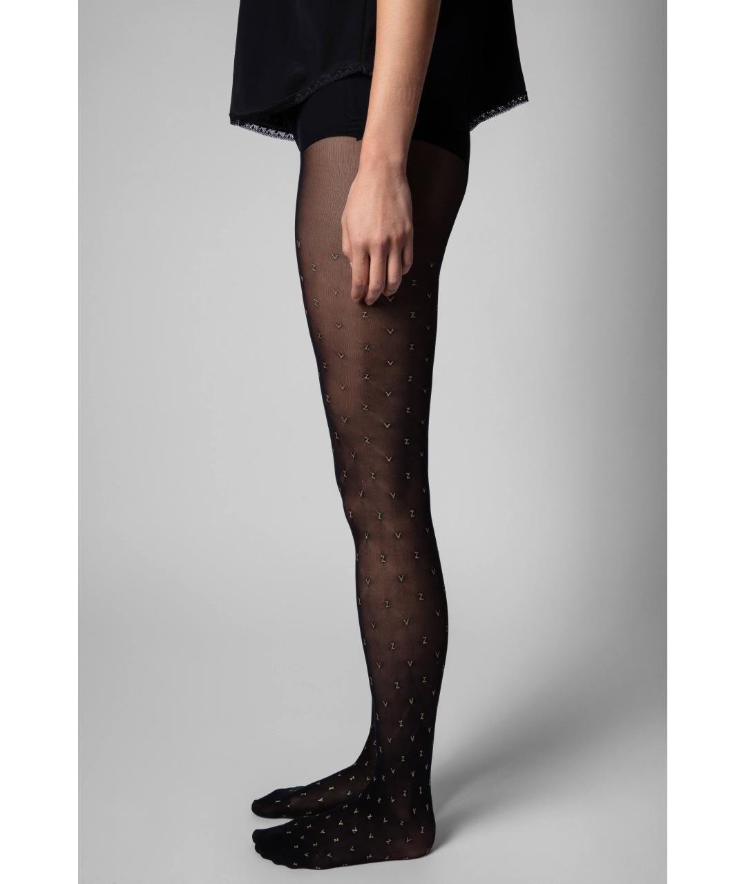 ZADIG & VOLTAIRE Черные носки, чулки и колготы, фото 3