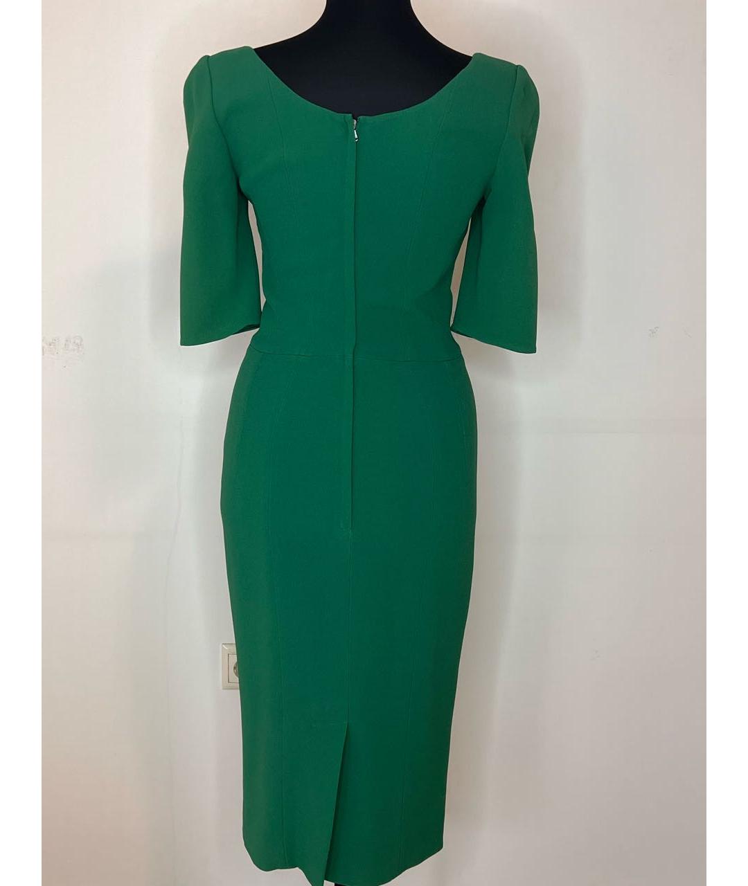 DOLCE&GABBANA Зеленые вискозное платье, фото 2
