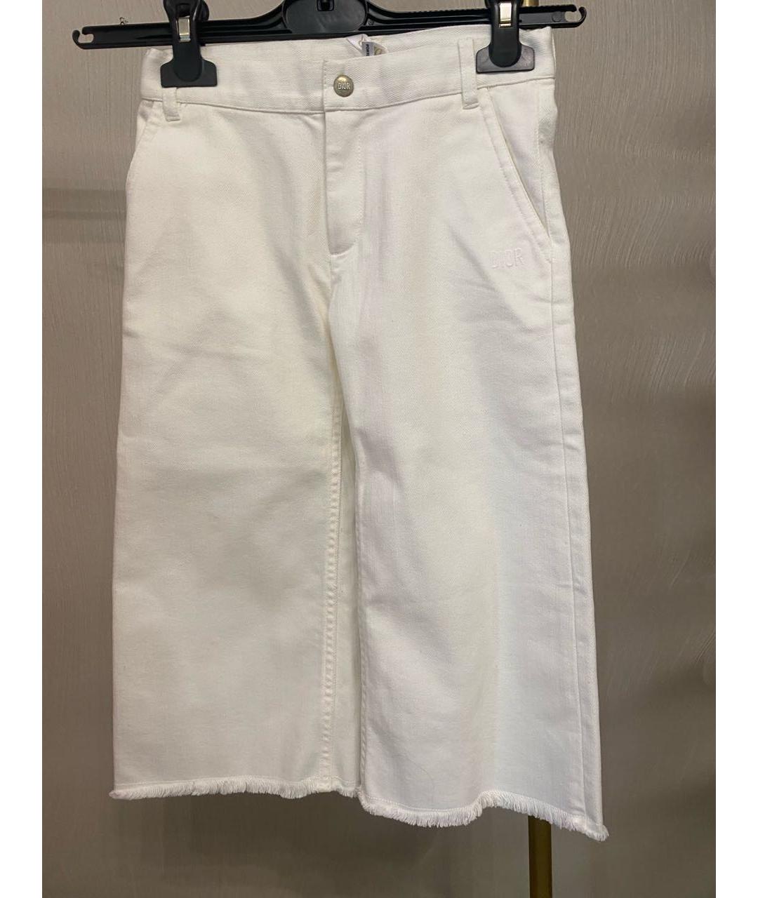 BABY DIOR Белые хлопковые детские джинсы, фото 6
