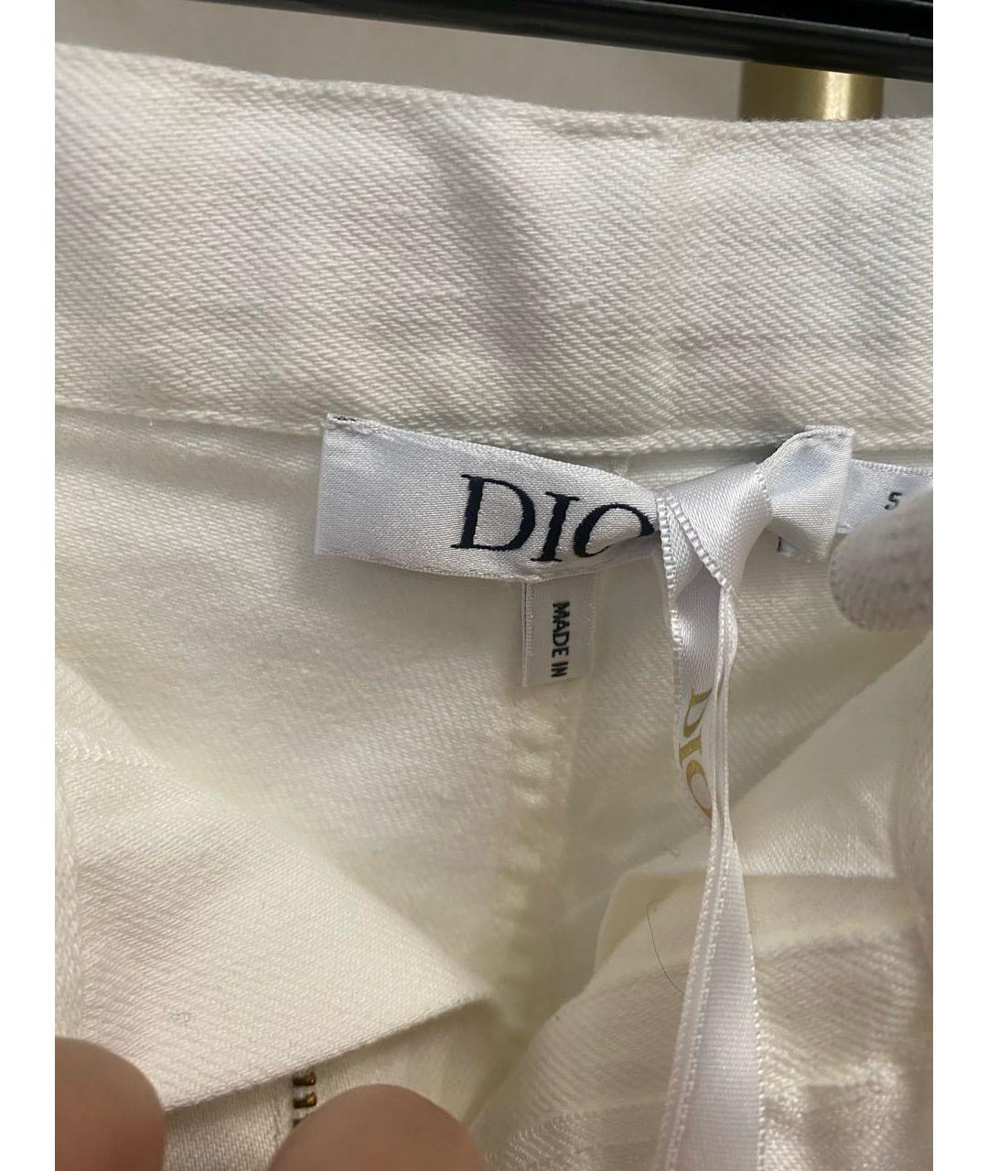 BABY DIOR Белые хлопковые детские джинсы, фото 3