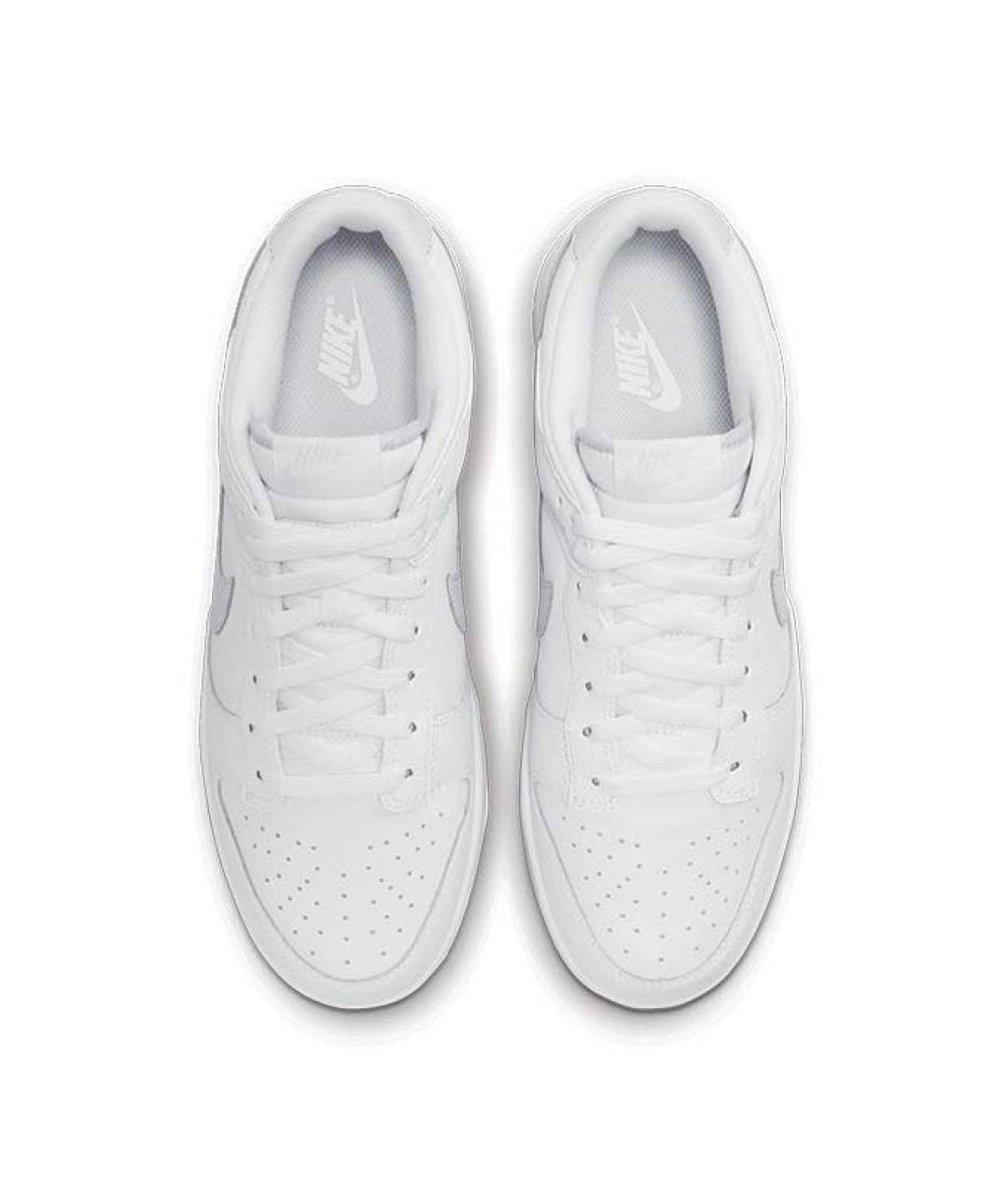 NIKE Белые кожаные низкие кроссовки / кеды, фото 3