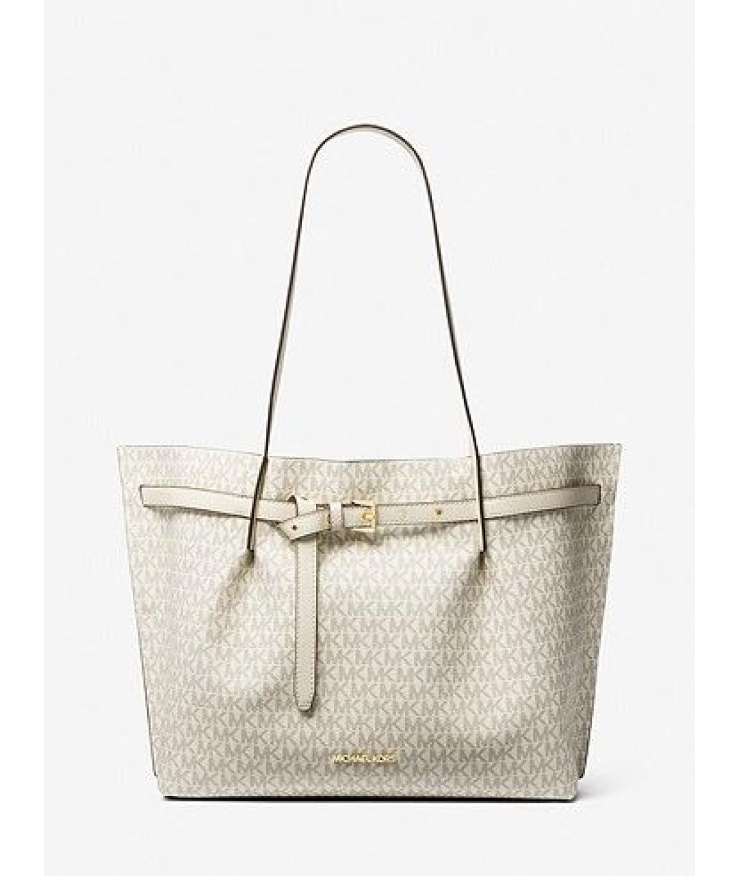 MICHAEL MICHAEL KORS Белая сумка тоут, фото 7