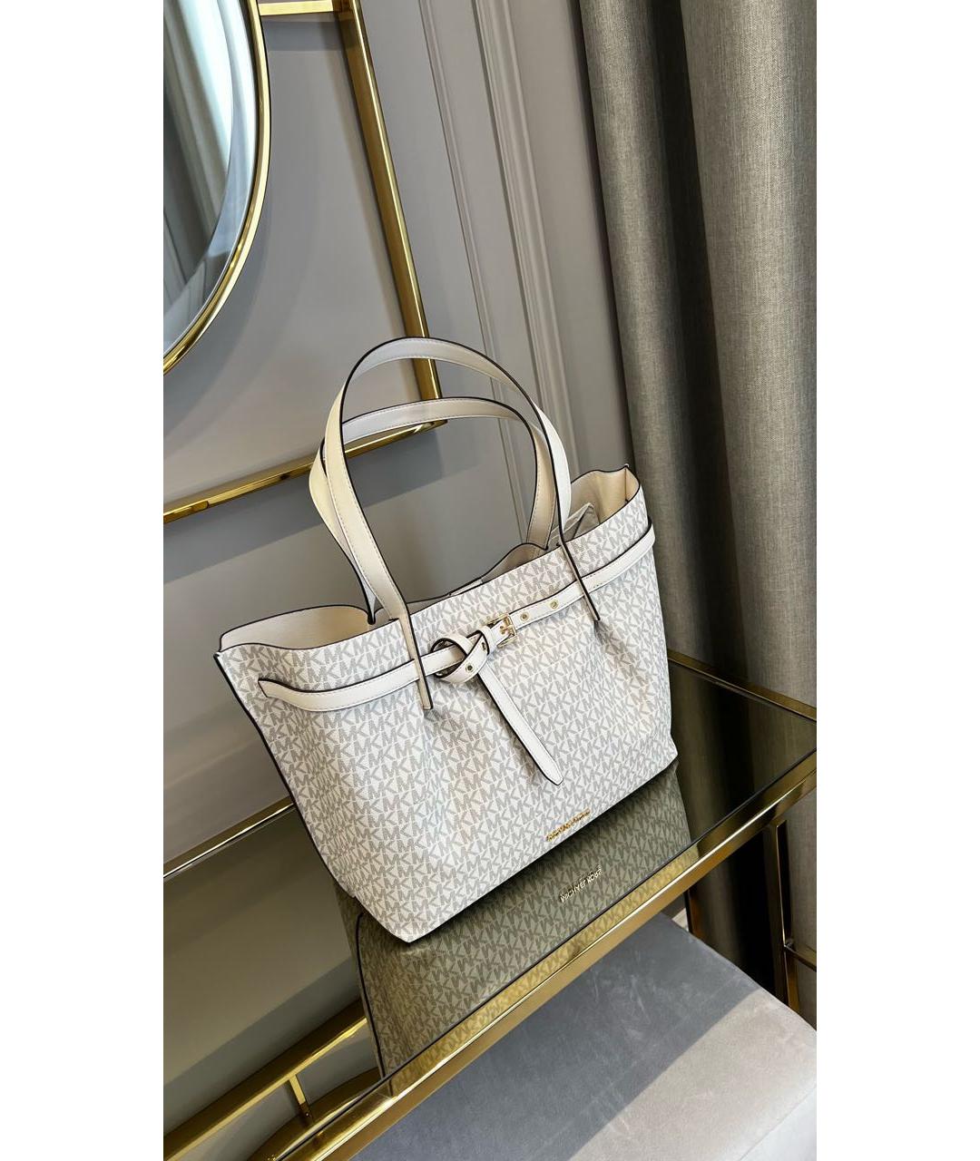 MICHAEL MICHAEL KORS Белая сумка тоут, фото 4