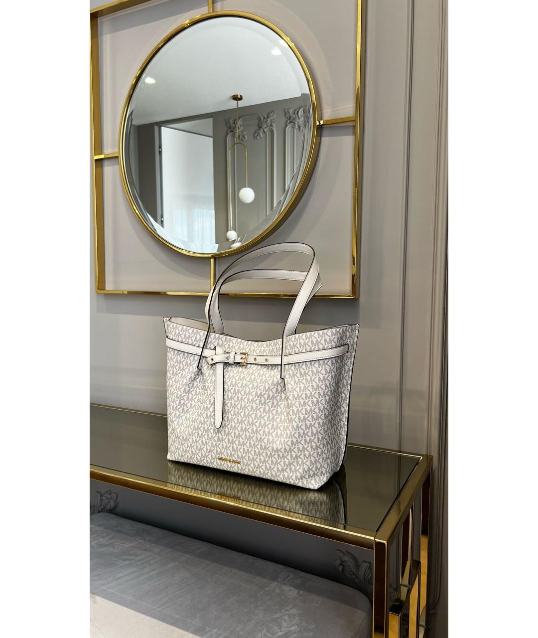 MICHAEL MICHAEL KORS Белая сумка тоут, фото 3
