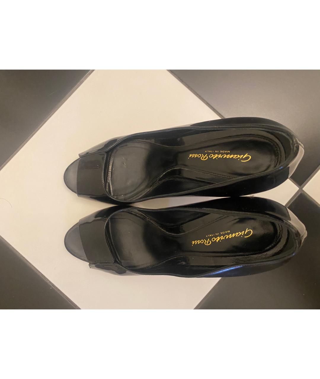 GIANVITO ROSSI Черные туфли из лакированной кожи, фото 3