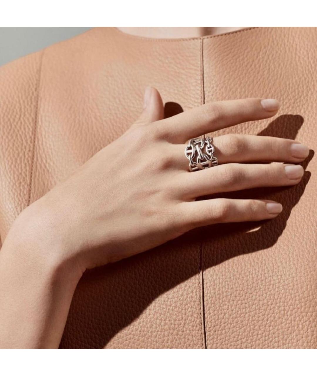 HERMES Серебряное серебряное кольцо, фото 2