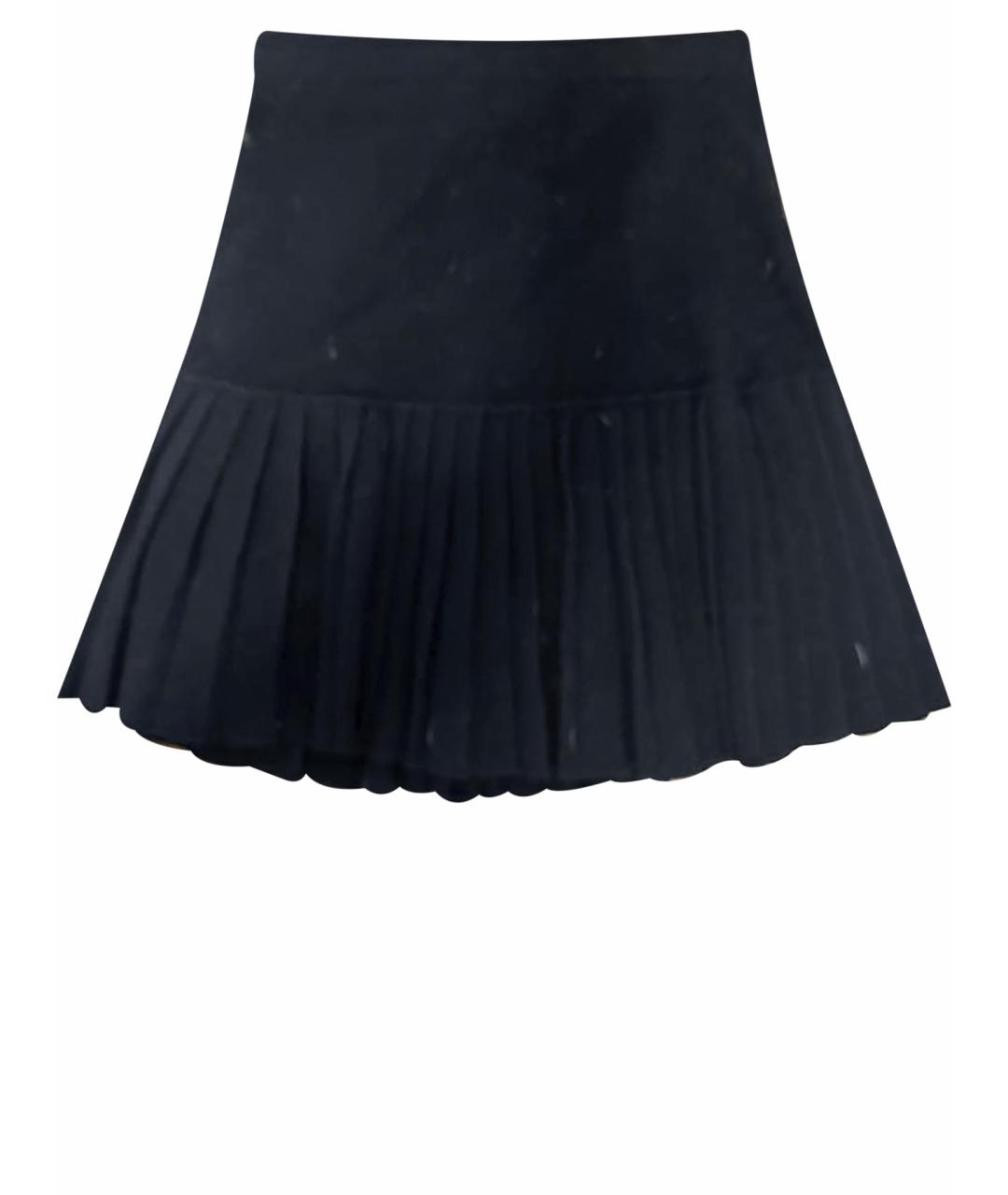 SONIA RYKIEL Черная шерстяная юбка, фото 1