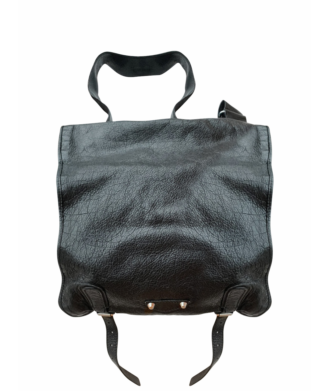 BALENCIAGA Черная кожаная сумка на плечо, фото 1