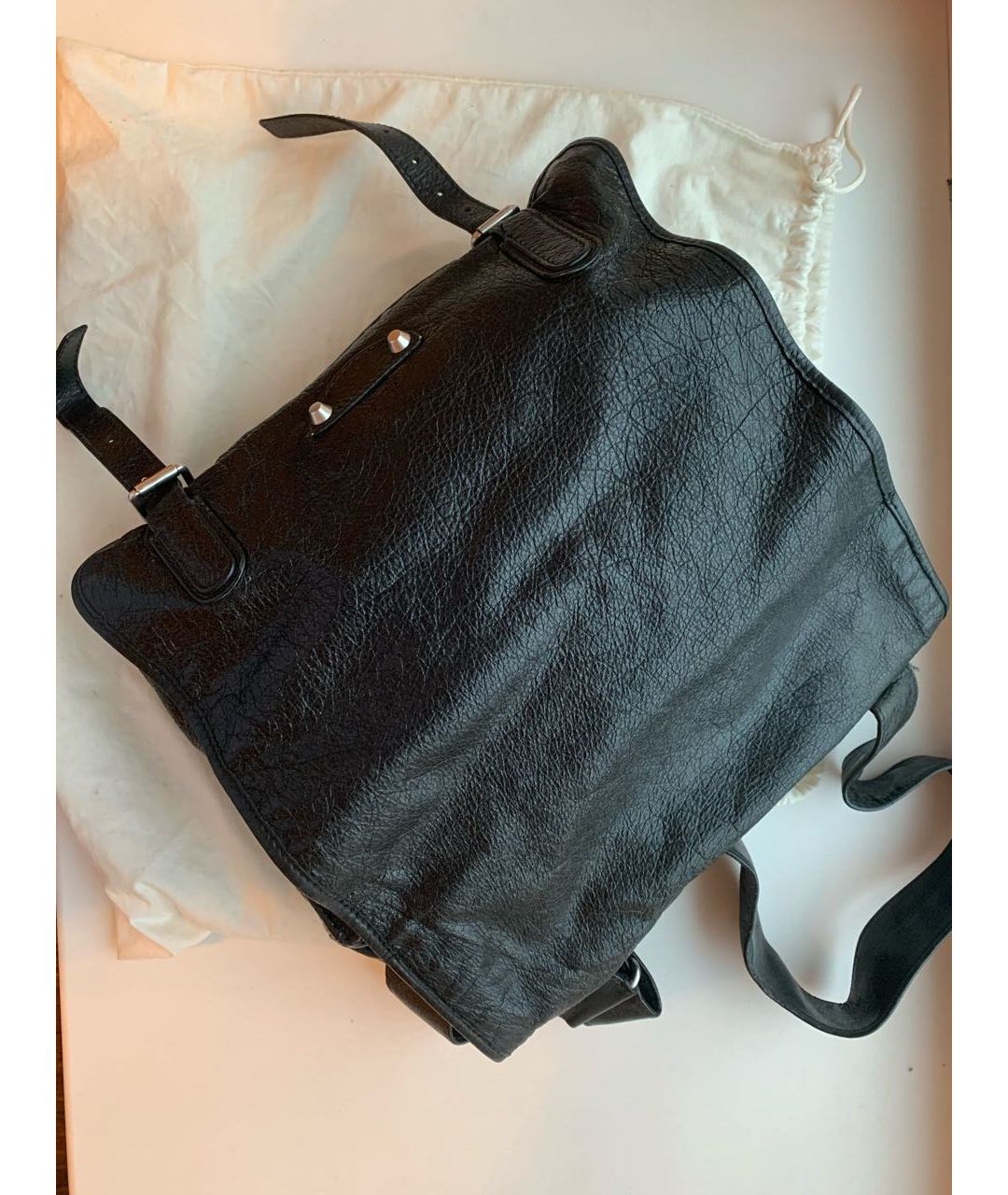 BALENCIAGA Черная кожаная сумка на плечо, фото 6