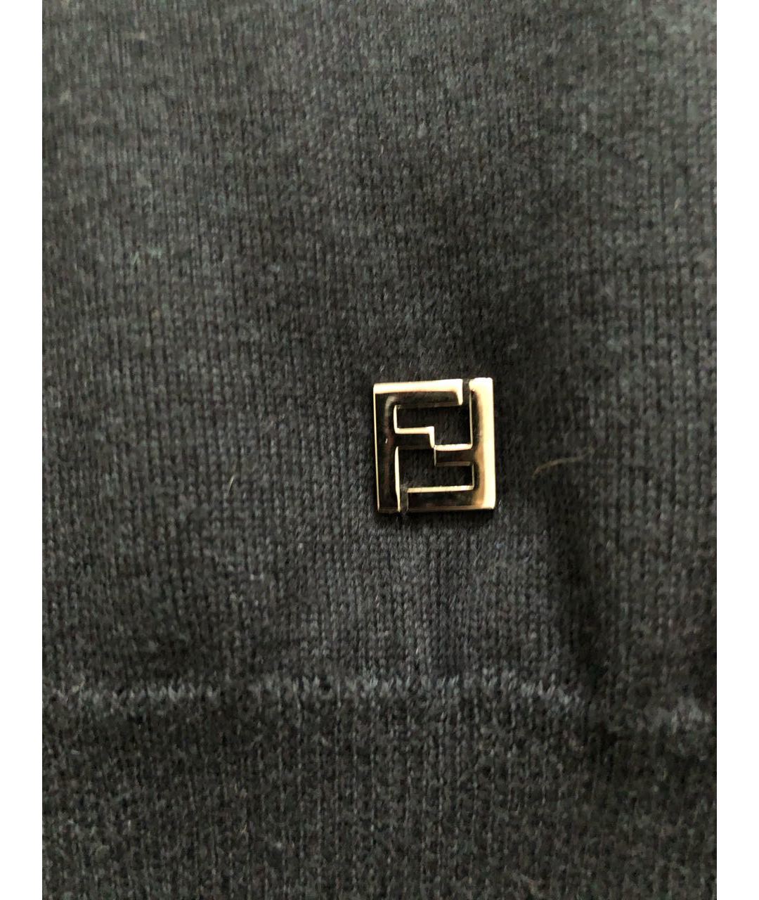FENDI Темно-синий кашемировый джемпер / свитер, фото 5