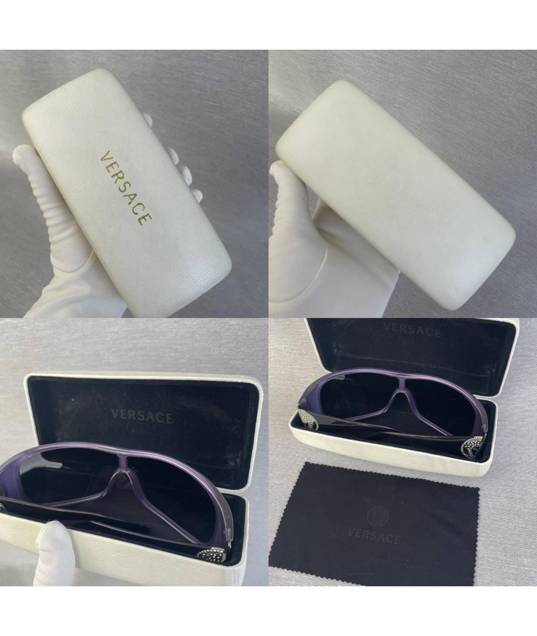 VERSACE Фиолетовые солнцезащитные очки, фото 5