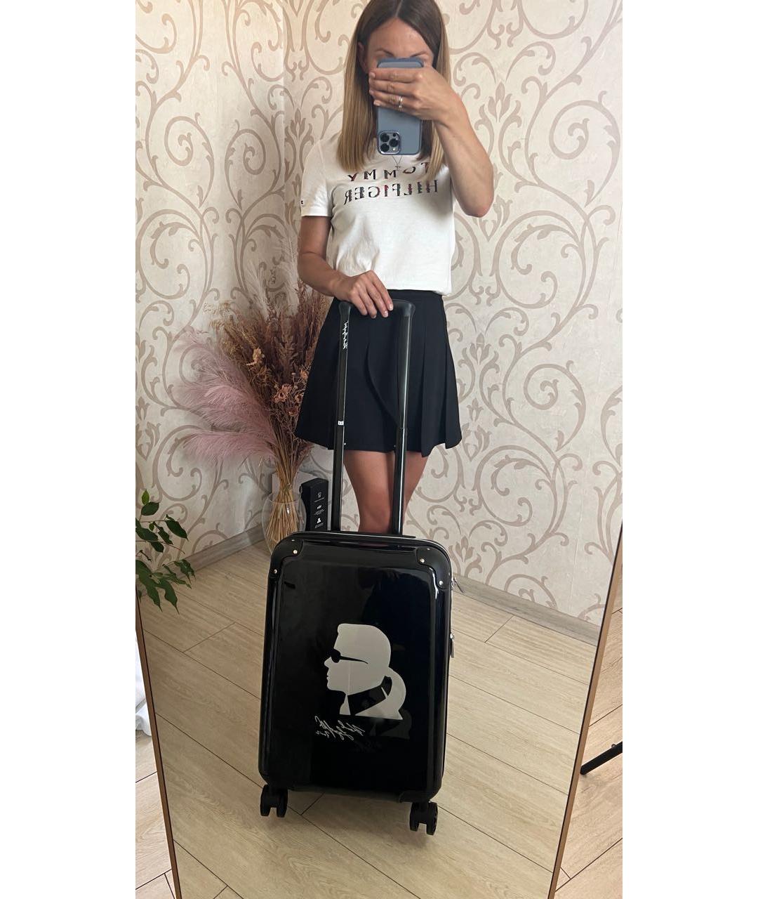 KARL LAGERFELD Черный чемодан, фото 7