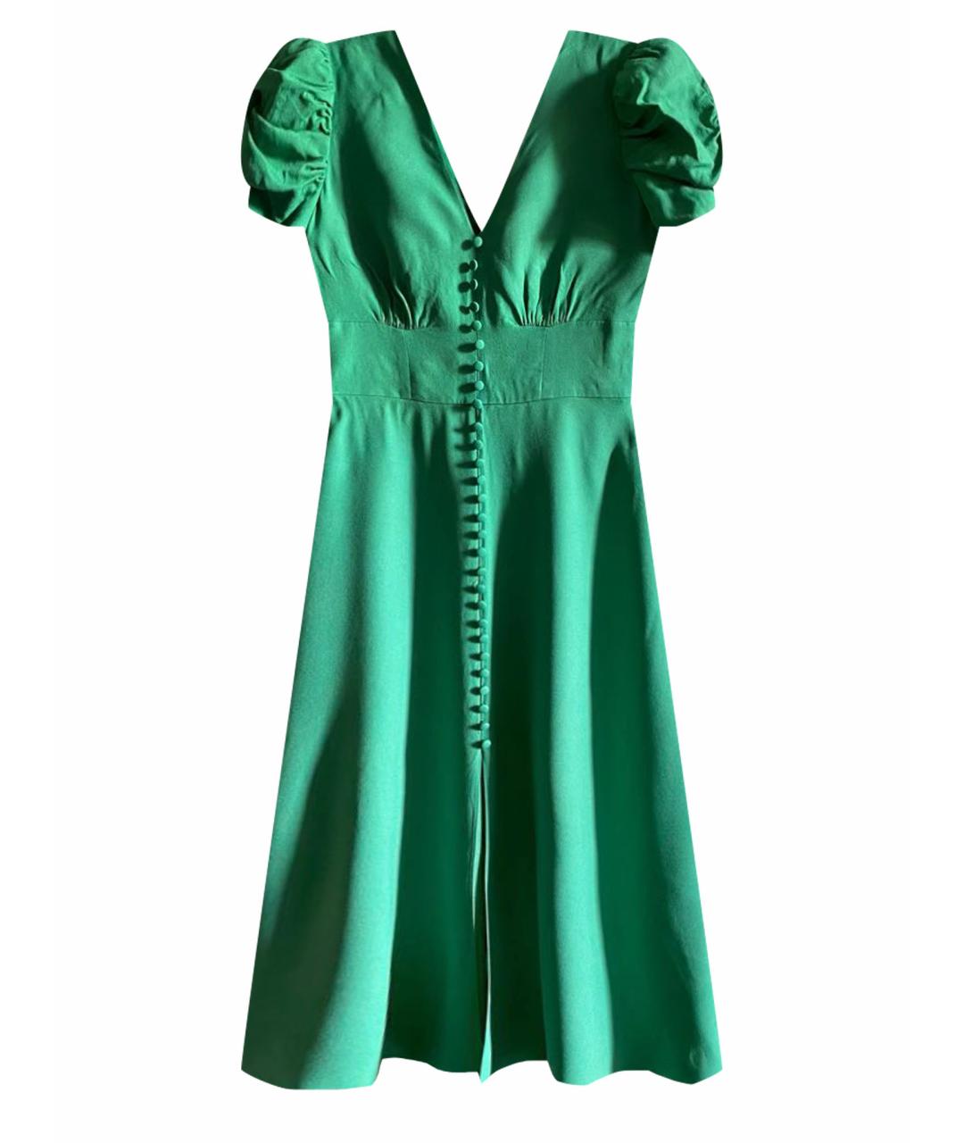 SALONI Зеленые вискозное повседневное платье, фото 1