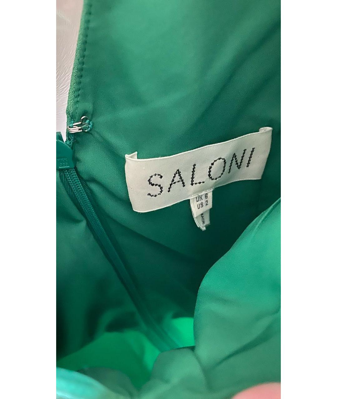 SALONI Зеленые вискозное повседневное платье, фото 4