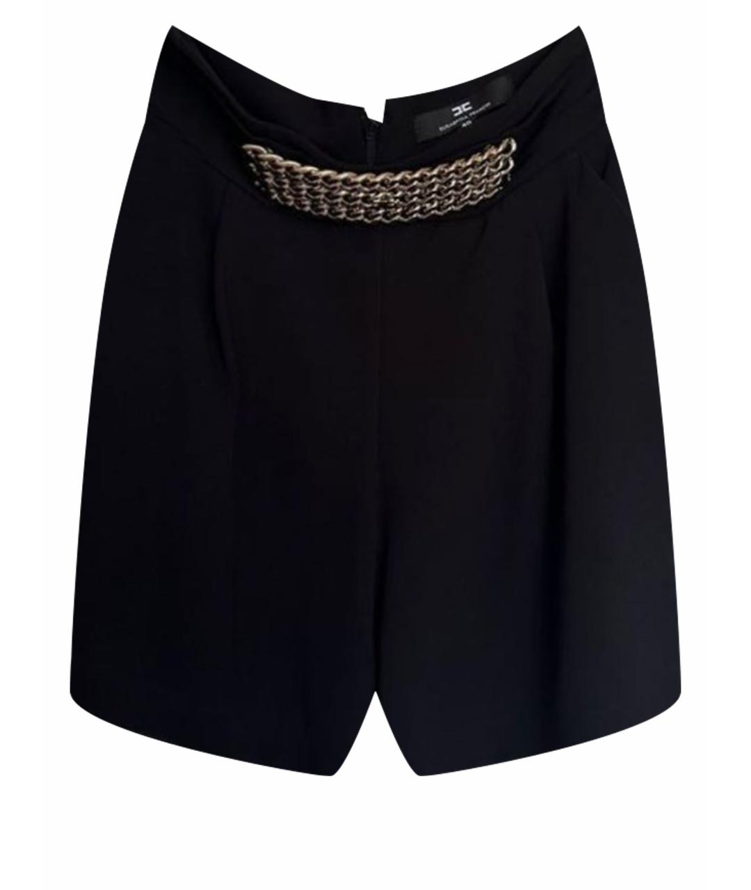 ELISABETTA FRANCHI Черные шорты, фото 1