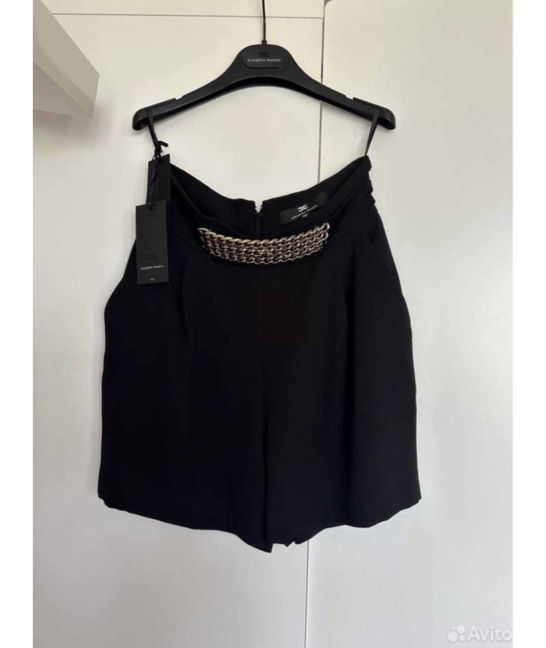 ELISABETTA FRANCHI Черные шорты, фото 3