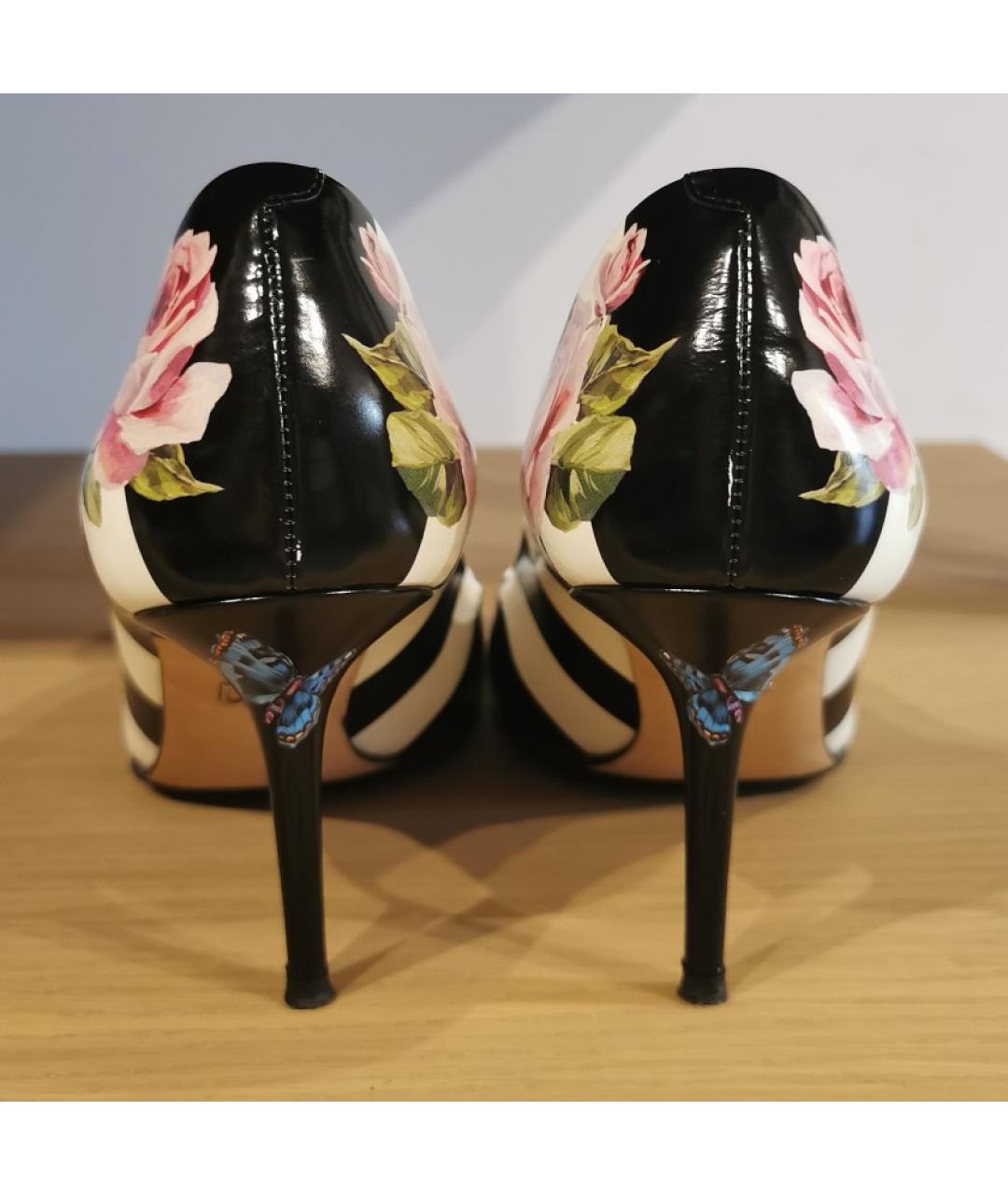 DOLCE&GABBANA Мульти кожаные туфли, фото 4