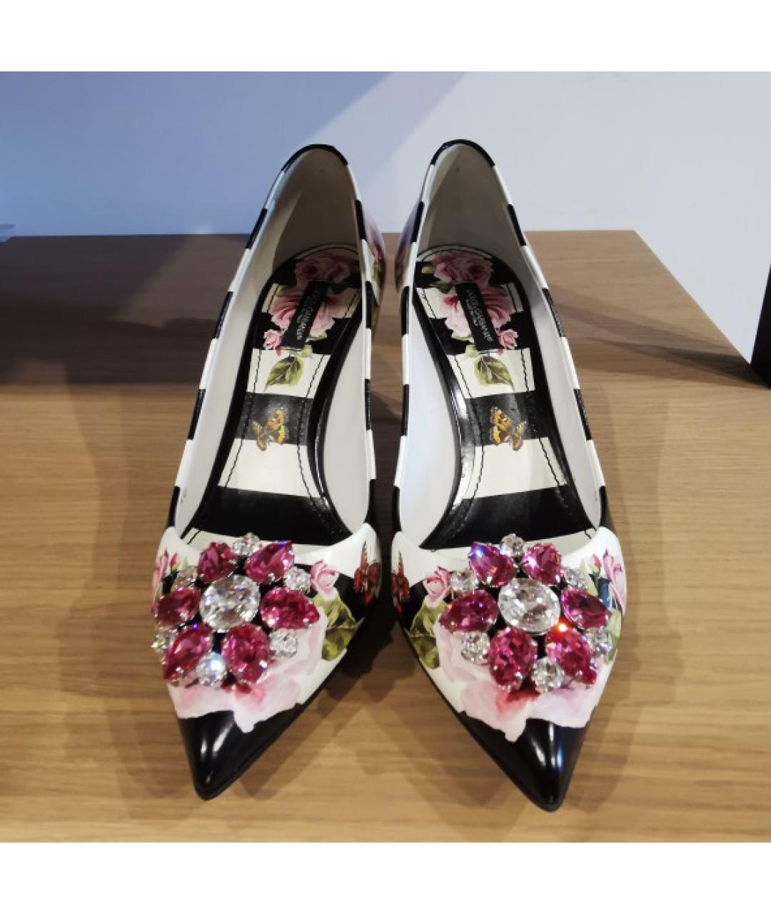 DOLCE&GABBANA Мульти кожаные туфли, фото 2