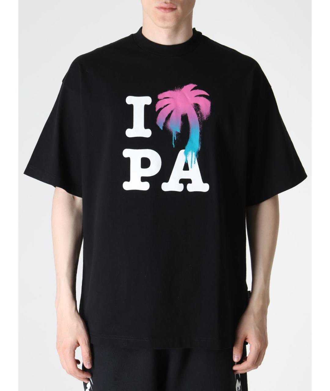 PALM ANGELS Черная футболка, фото 4