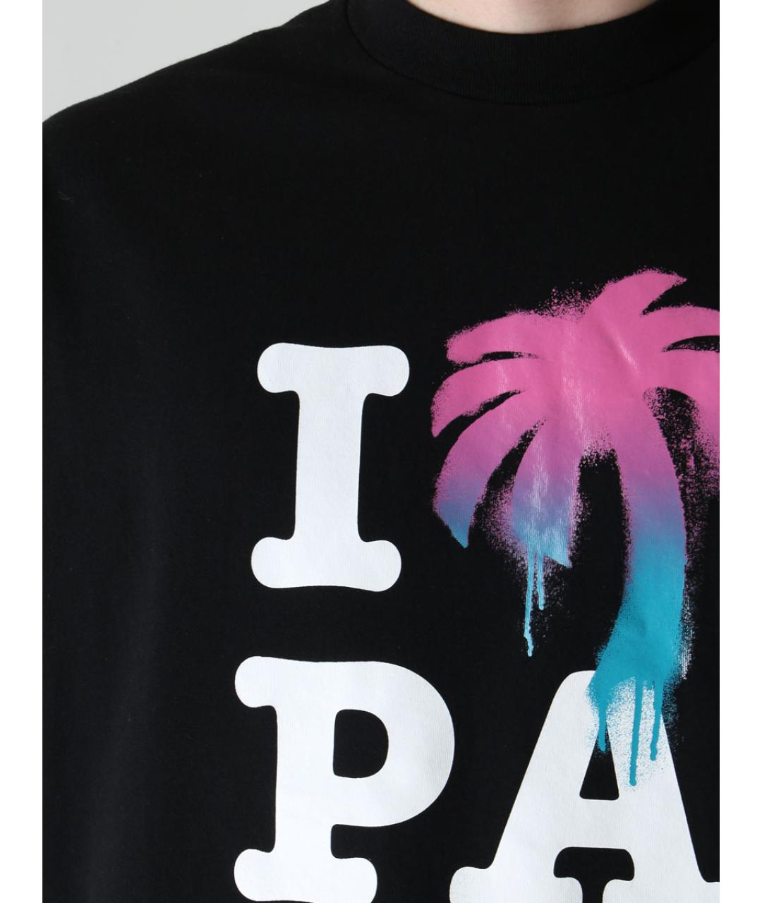 PALM ANGELS Черная футболка, фото 5