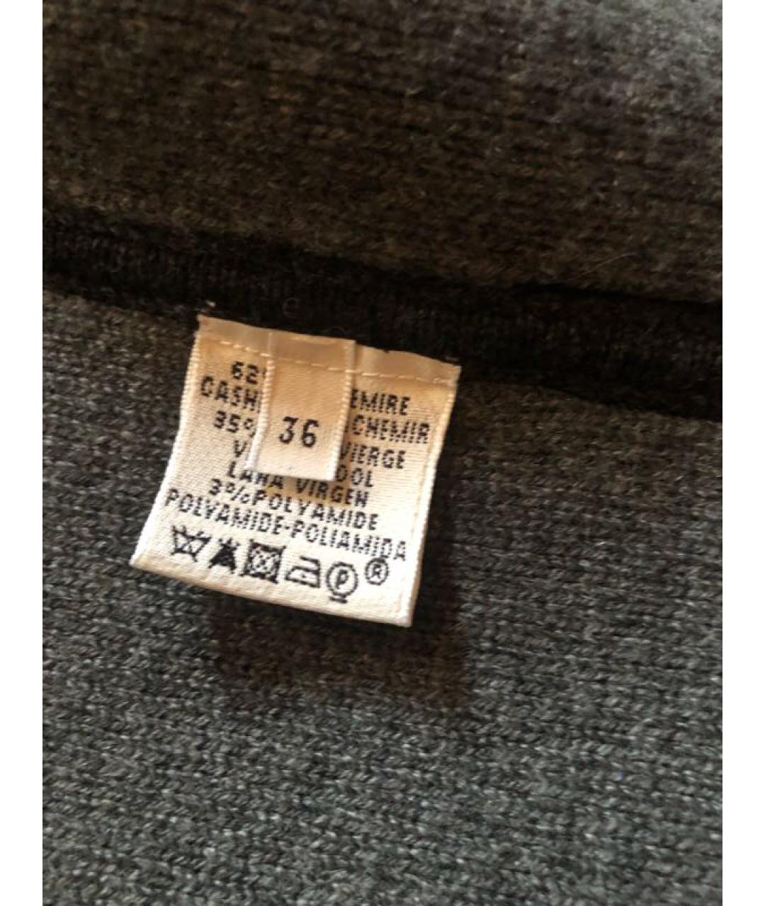 HERMES PRE-OWNED Серый кашемировый жакет/пиджак, фото 7