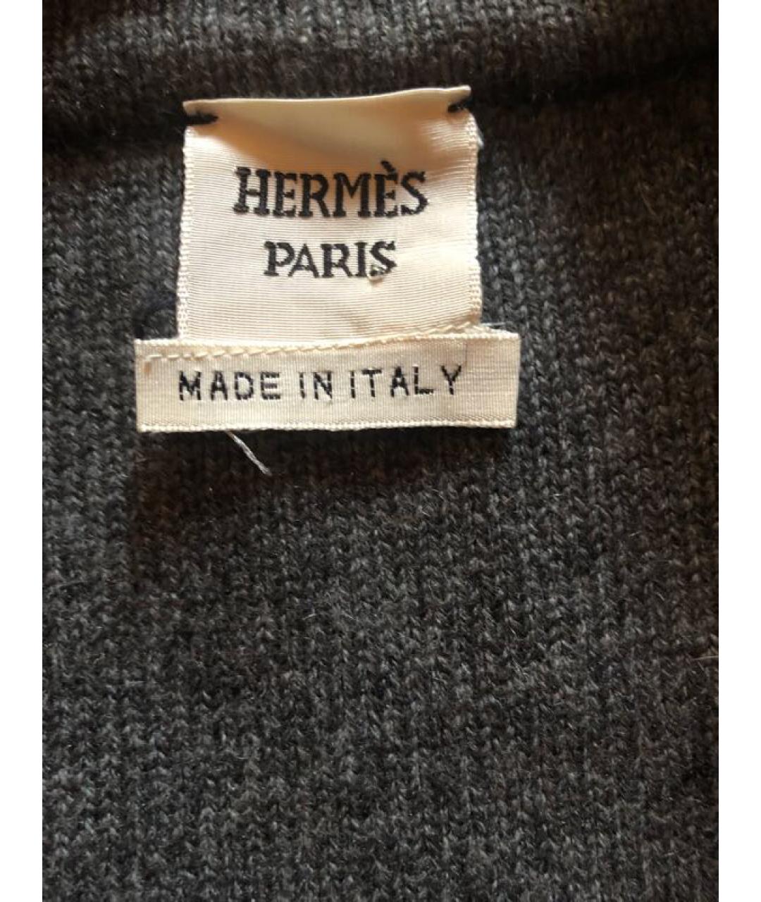 HERMES PRE-OWNED Серый кашемировый жакет/пиджак, фото 8