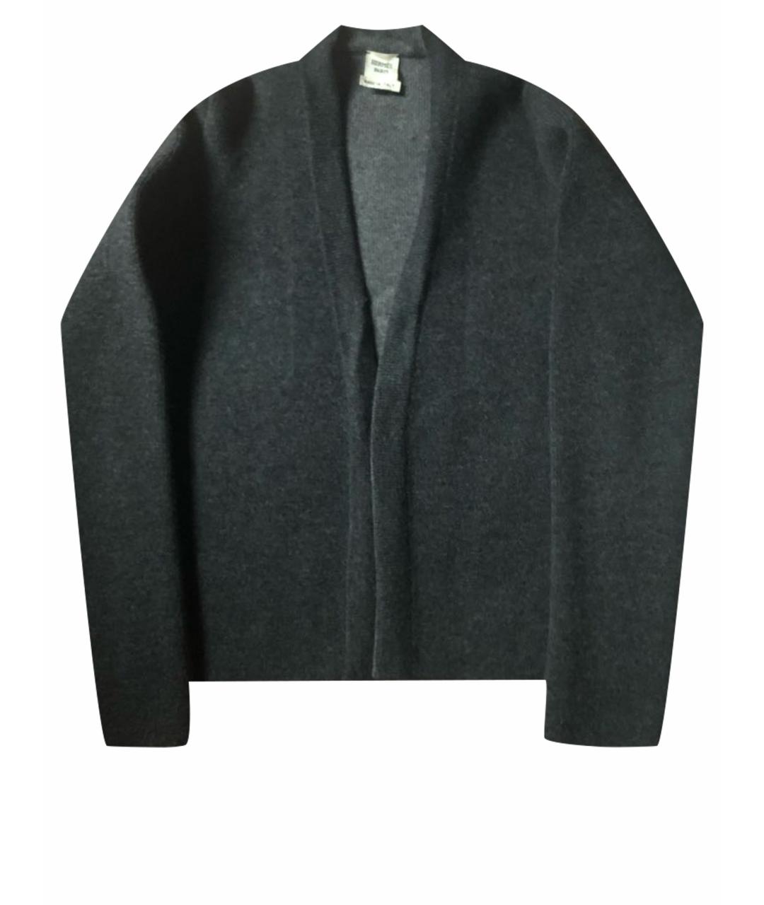HERMES PRE-OWNED Серый кашемировый жакет/пиджак, фото 1