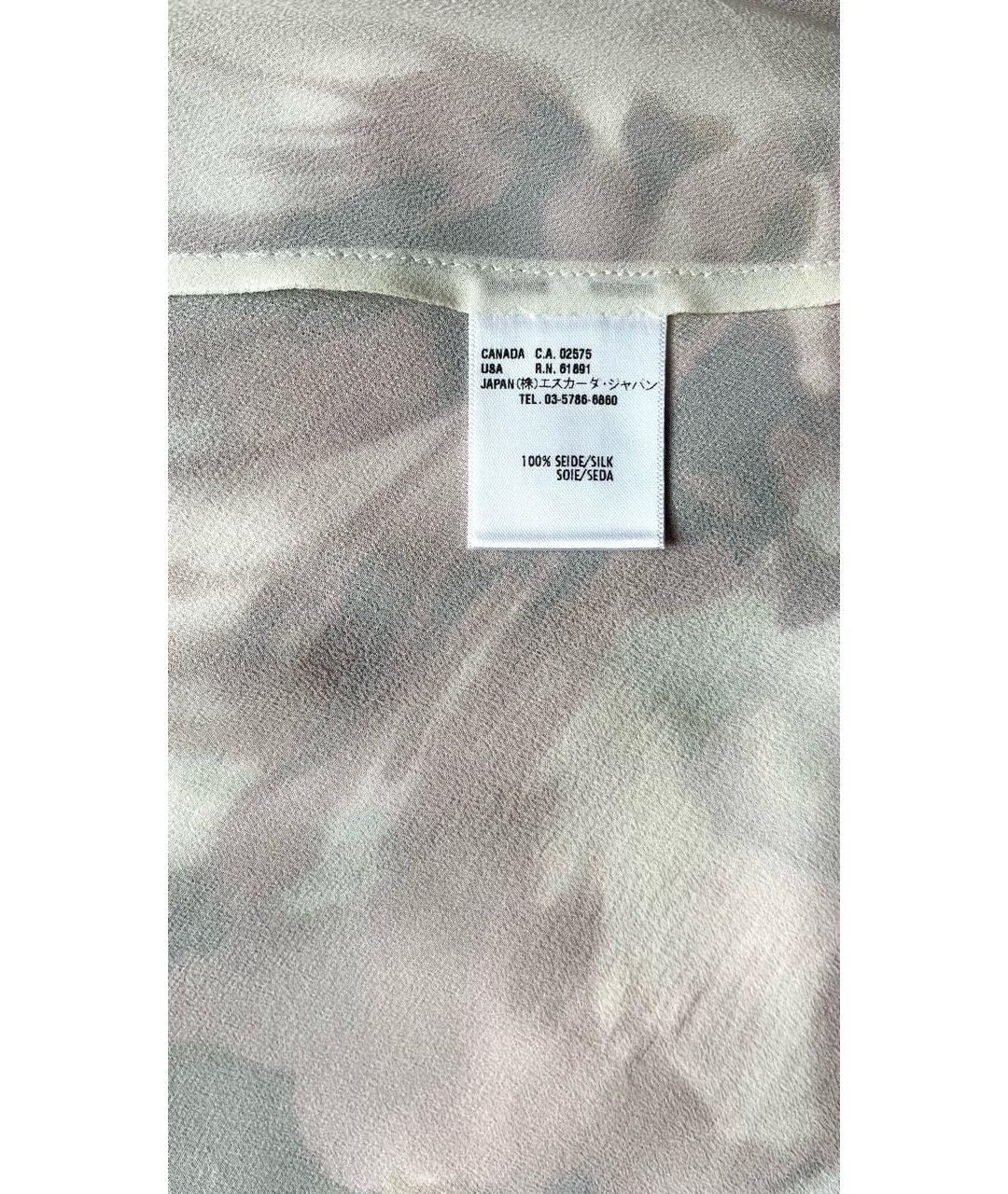 ESCADA Мульти шелковое повседневное платье, фото 7