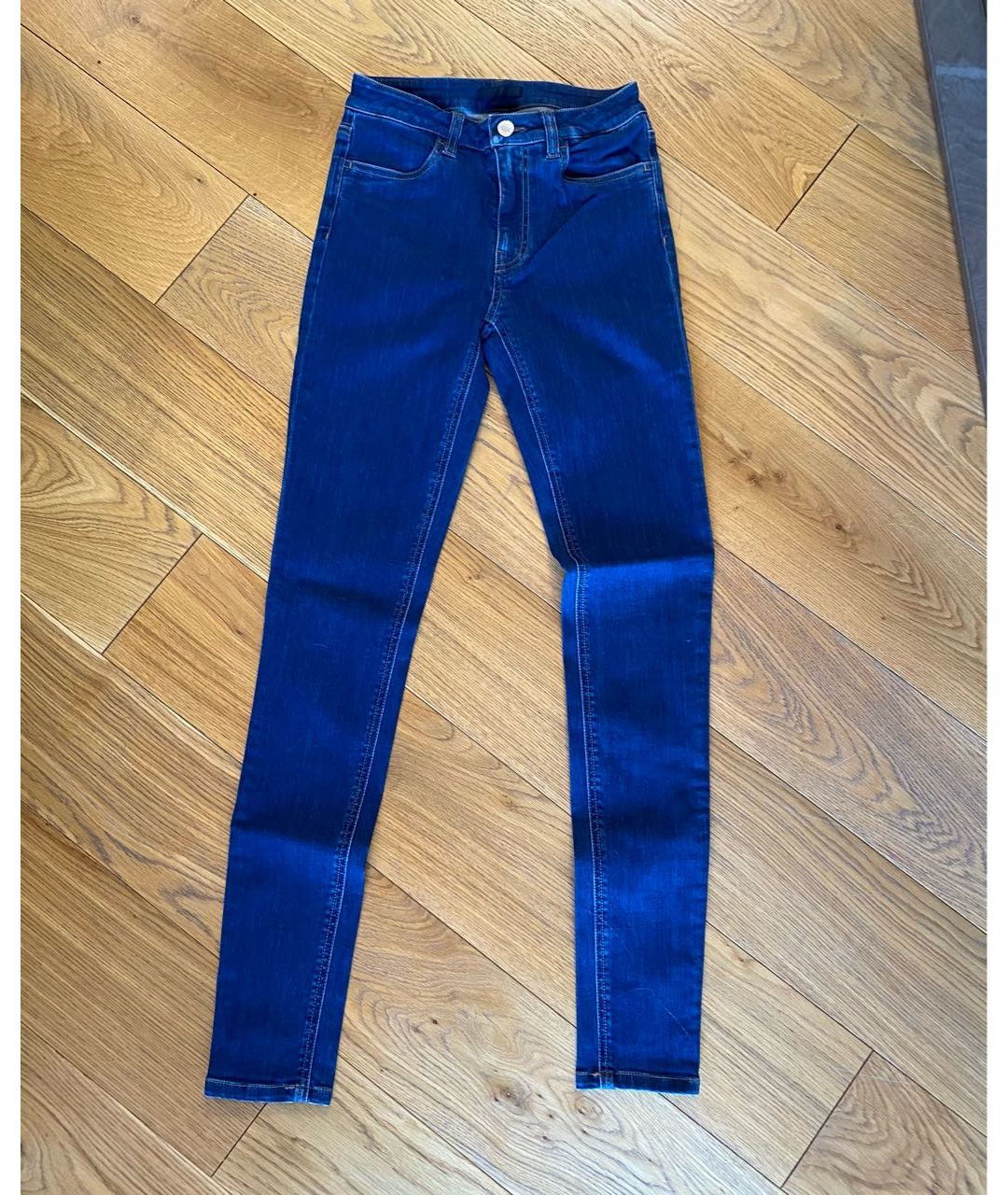 PRADA Темно-синие хлопковые джинсы слим, фото 6