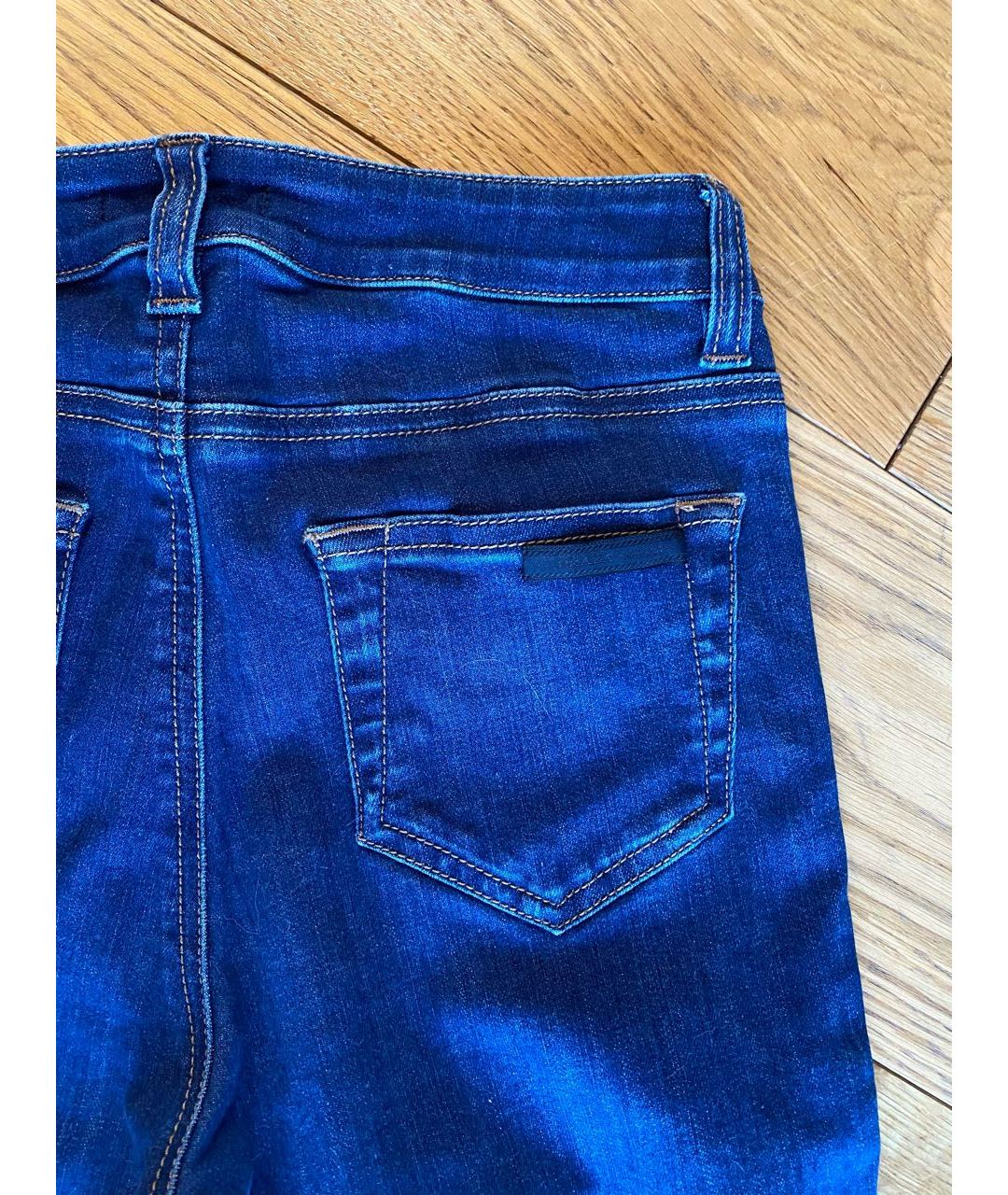 PRADA Темно-синие хлопковые джинсы слим, фото 5