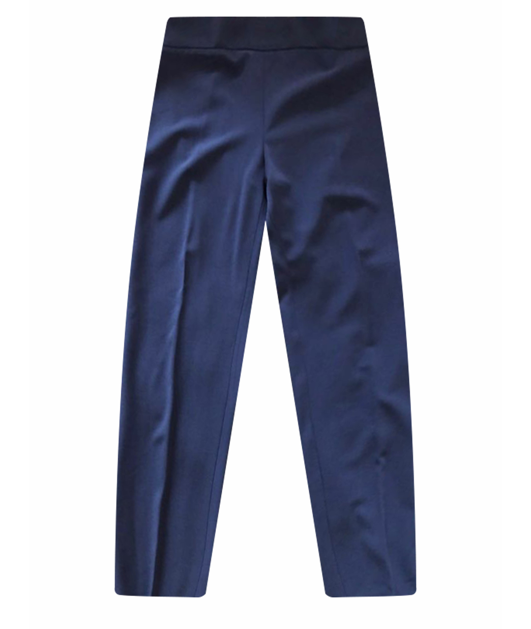 ARMANI COLLEZIONI Синие шерстяные прямые брюки, фото 1