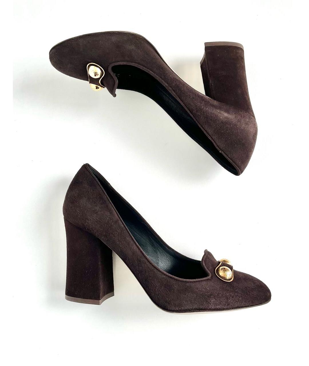 DOLCE&GABBANA Коричневые замшевые туфли, фото 8