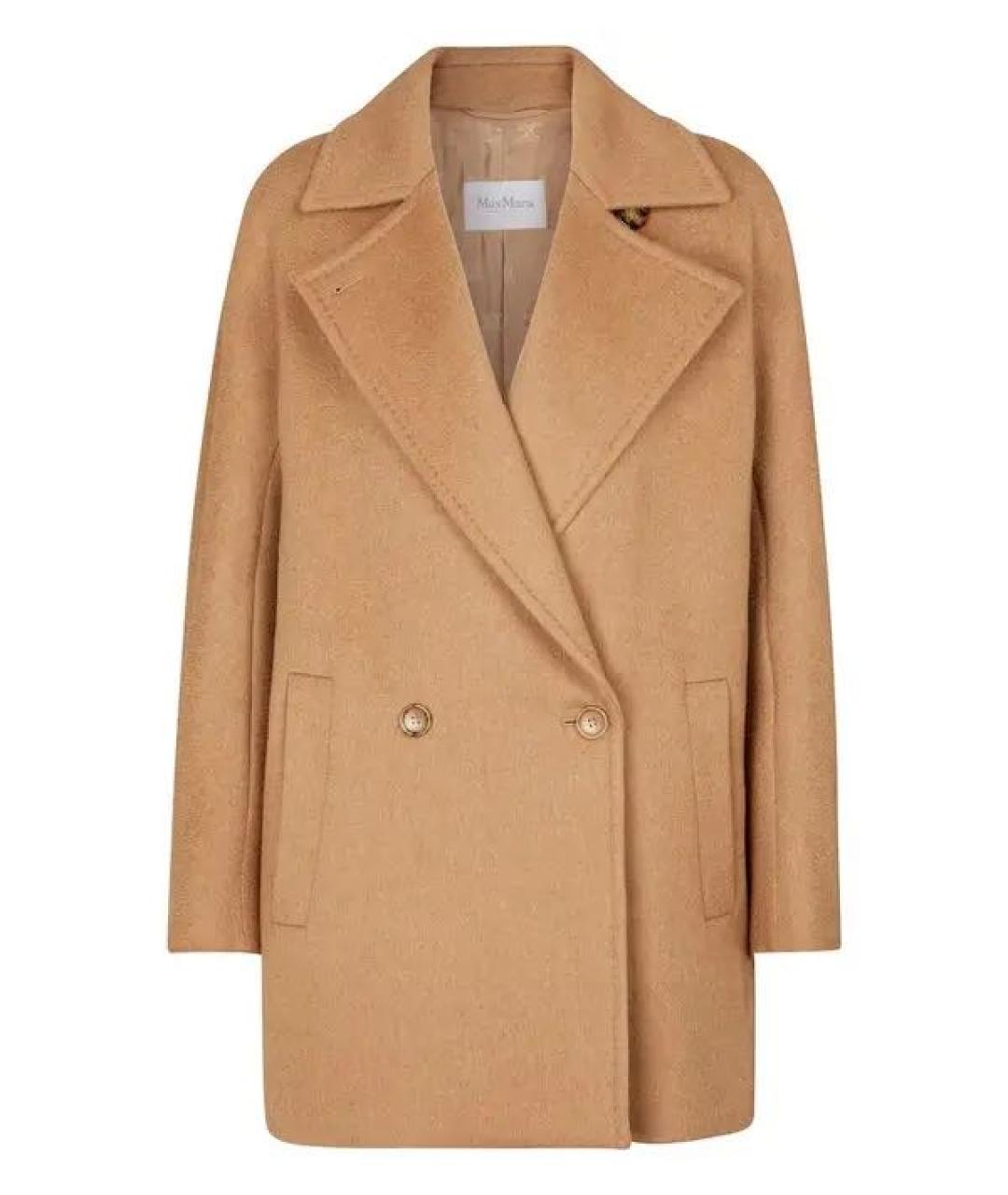 MAX MARA Коричневое шерстяное пальто, фото 5