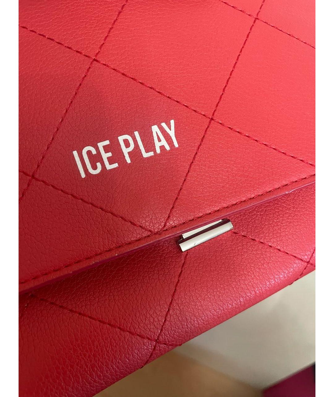 ICE PLAY Красная сумка через плечо из искусственной кожи, фото 5