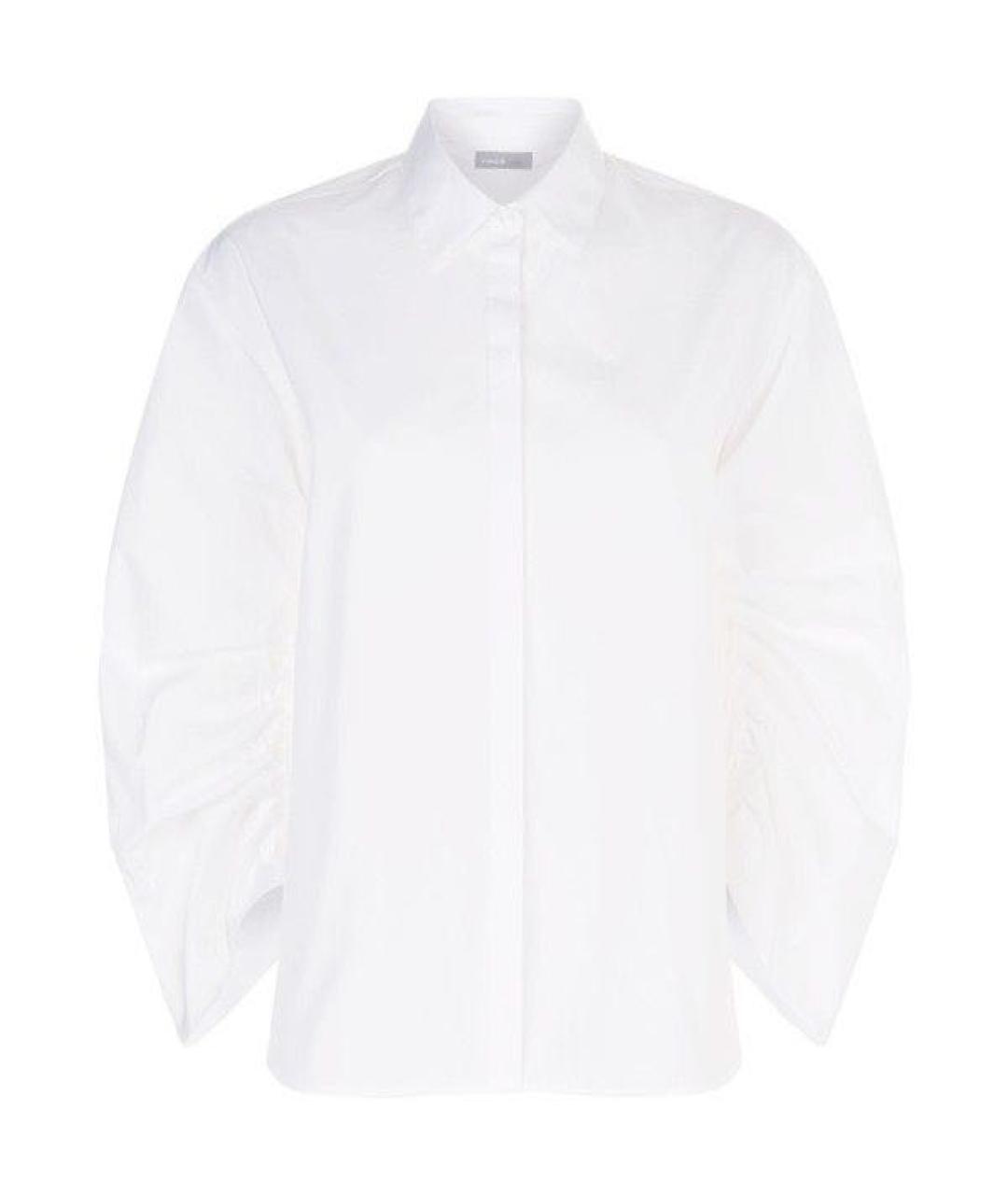 VINCE Белая хлопковая рубашка, фото 1