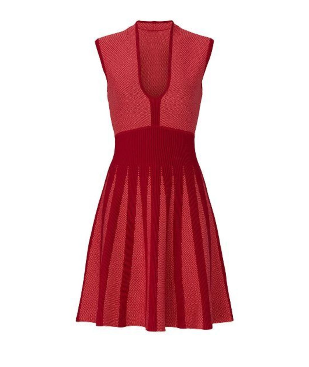 EMPORIO ARMANI Красное вискозное коктейльное платье, фото 1