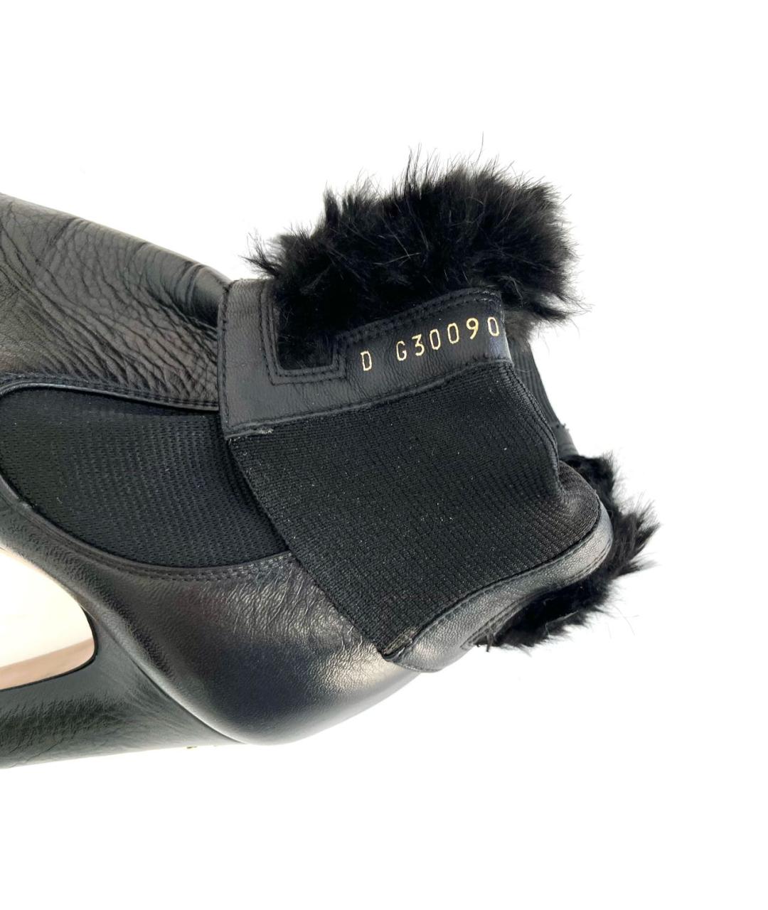 CHANEL Черные кожаные полусапоги, фото 8