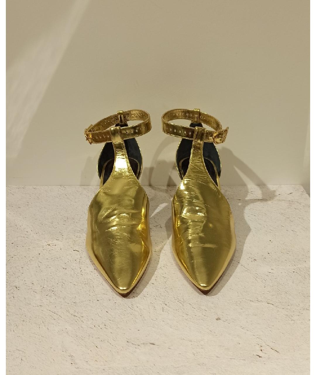 Celine gold discount shoes