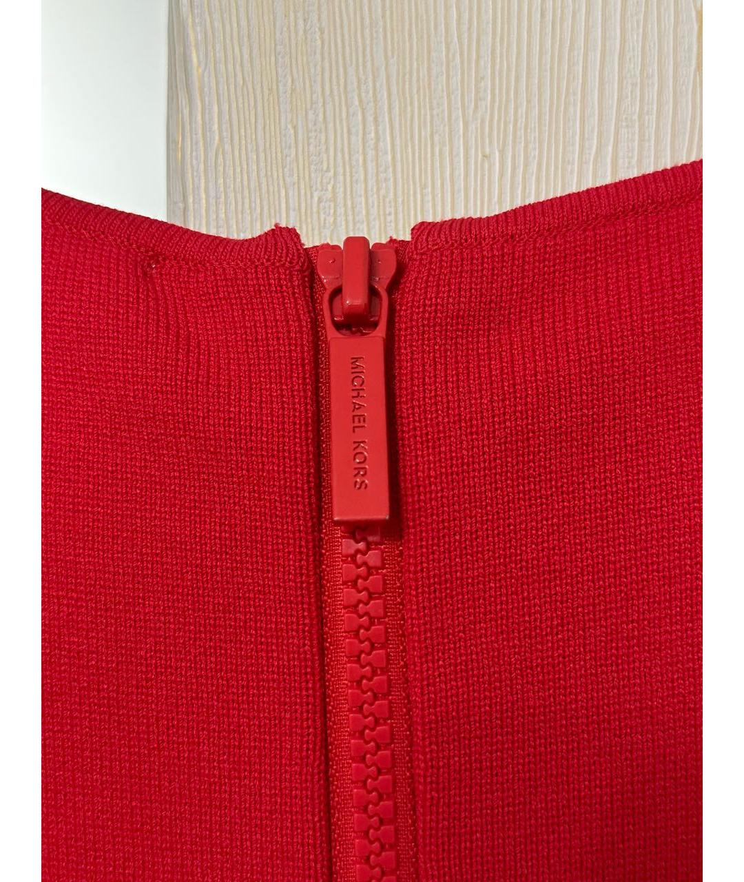MICHAEL MICHAEL KORS Красное коктейльное платье, фото 6