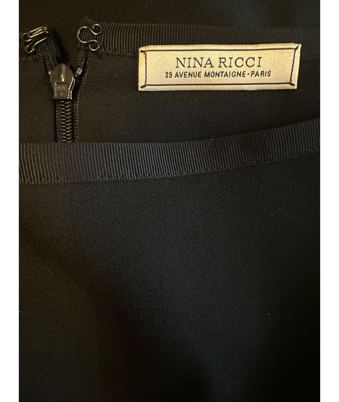 NINA RICCI Черная юбка мини, фото 3