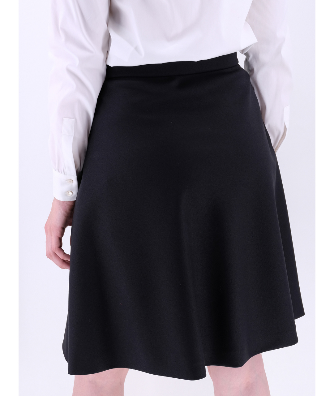 VALENTINO Черная шерстяная юбка мини, фото 3