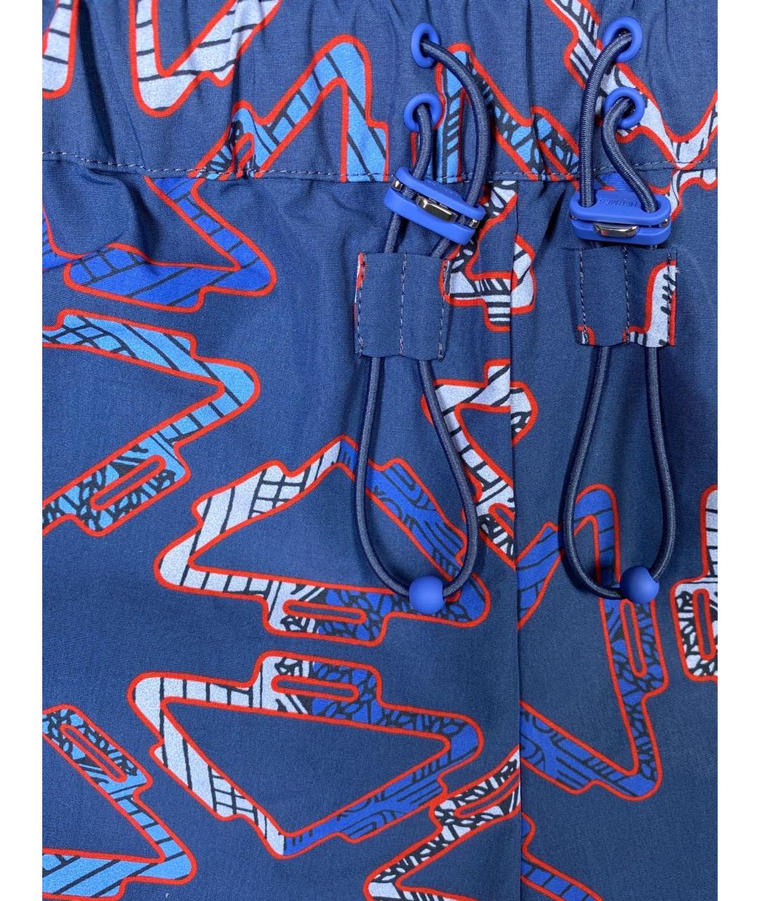 HERMES PRE-OWNED Синие полиамидовые шорты, фото 4